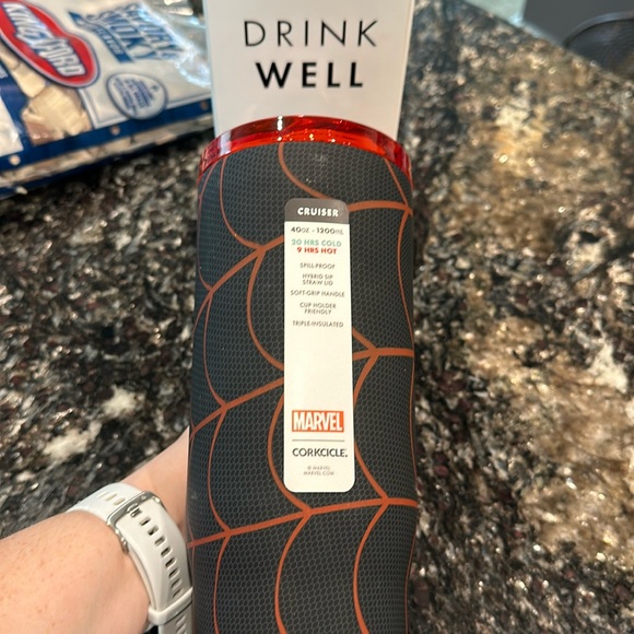 Corkcicle x Marvel Miles Morales (Spiderman) Cruiser 40oz insulated tumbler. NWT - Picture 3 of 8